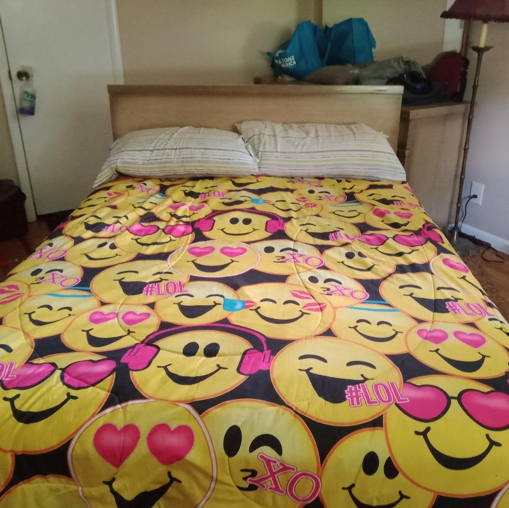 Bedroom set with box spring and mattress